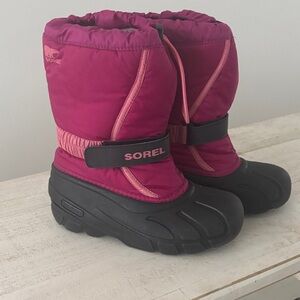 Sorel Kids Boots in Pink and Black